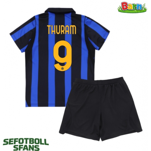 Inter Milan Marcus Thuram #9 Hemmaställ Barn 2026-27 Kortärmad (+ Korta byxor)